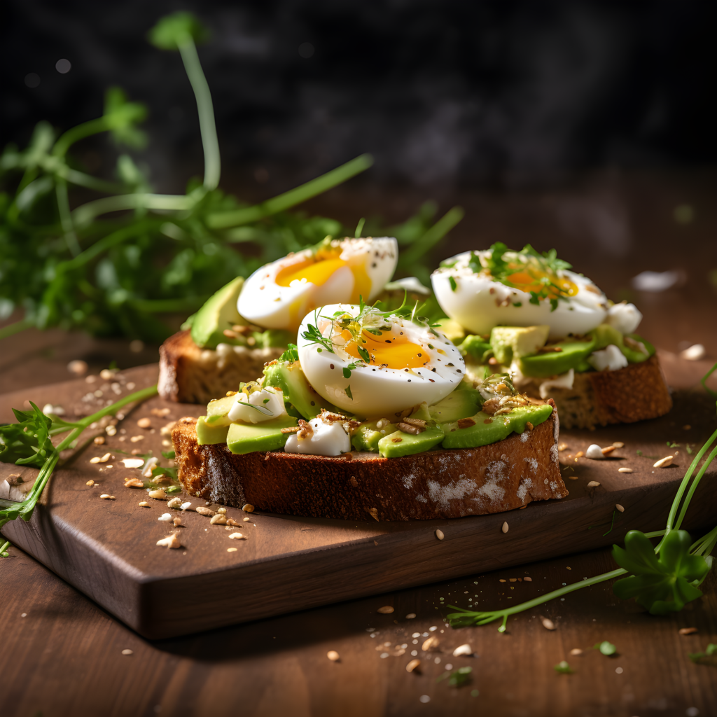 avocado toast with egg and